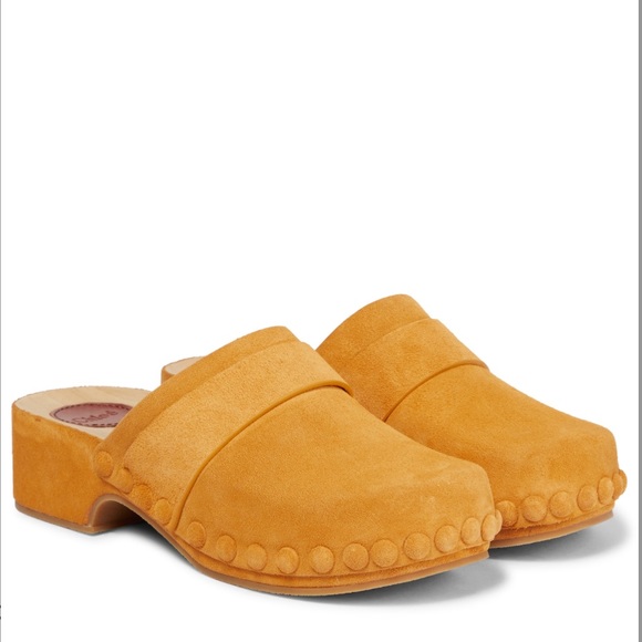 NWOB CHLOE “Joy” Suede Clogs Slides Shoes - Size 36 - Picture 1 of 14